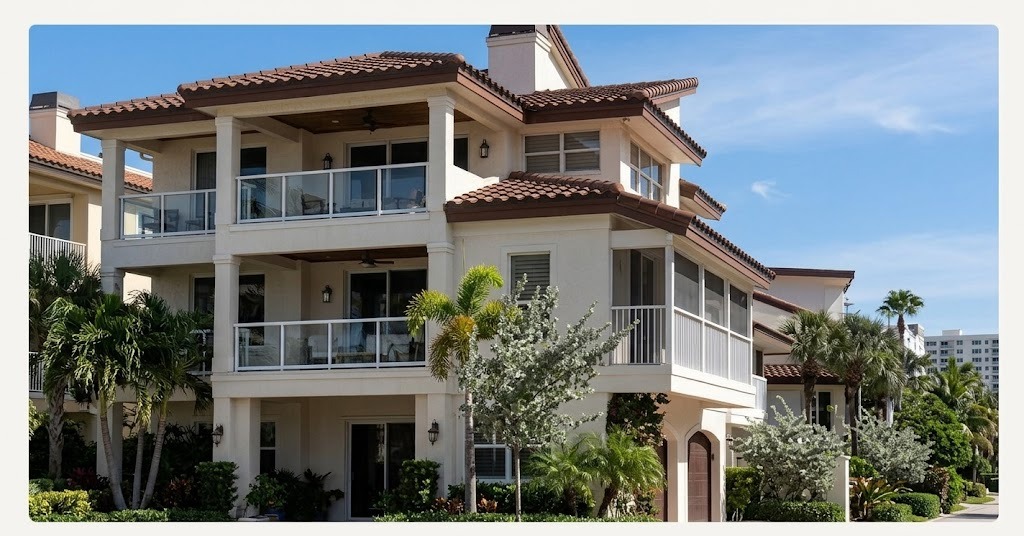 Large tile roof replacement on luxury home by Diversified Roofing - Top roofers in west palm beach fl